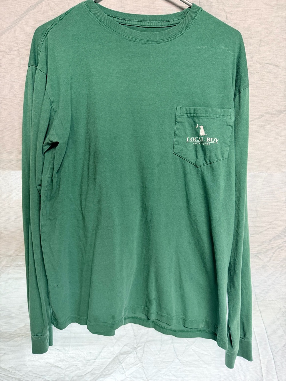 Local Boy Outfitters Men's Long-Sleeve Pocket Tee — Forest Green